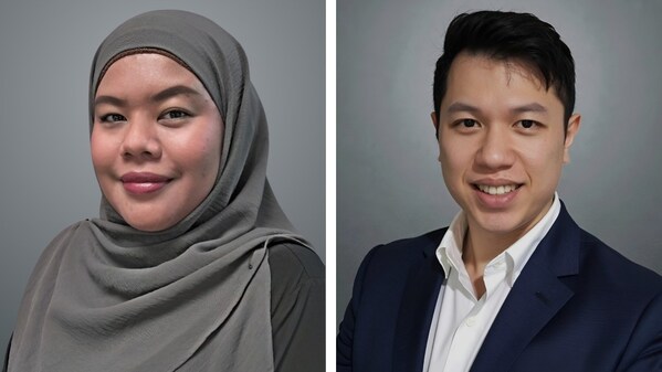 Ms. Nor Salehati, Head of L&OD (Left), and Mr. Wee Jing Ye, Deputy Head (Right)