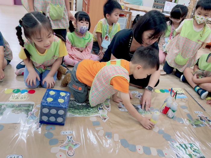 《圖說》同榮國小附幼-邀請大家一起共遊動物瑜珈地圖。〈教育局提供〉