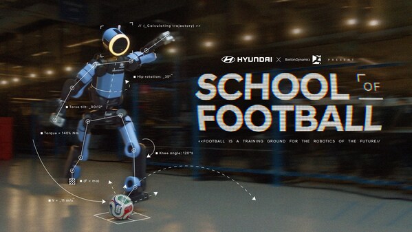 Hyundai Motor 推出由 Boston Dynamics Atlas 擔綱演出的「School of Football」宣傳活動，迎接 FIFA World Cup 2026™