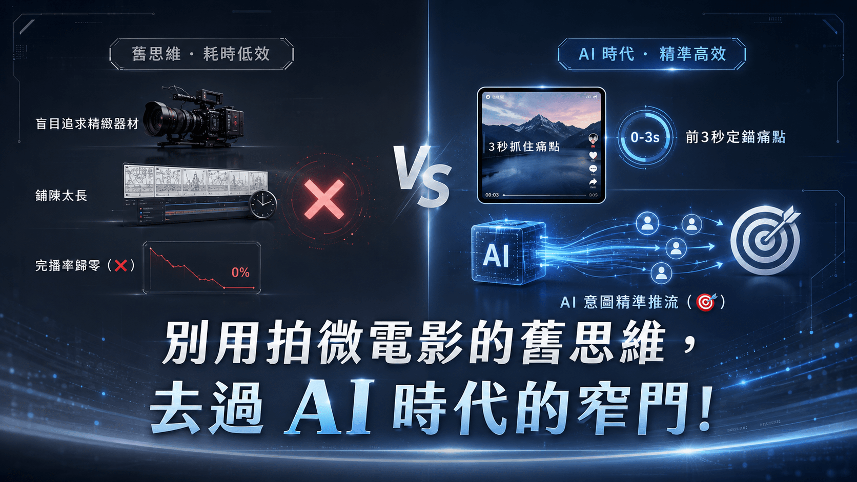 別用拍微電影的舊思維，去過 AI 時代的窄門！